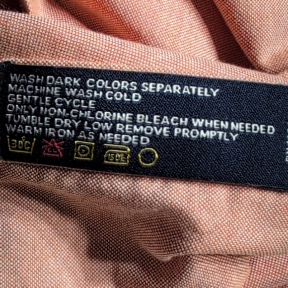 Nautica Tan Casual Button Down Shirt - Picture 6 of 6